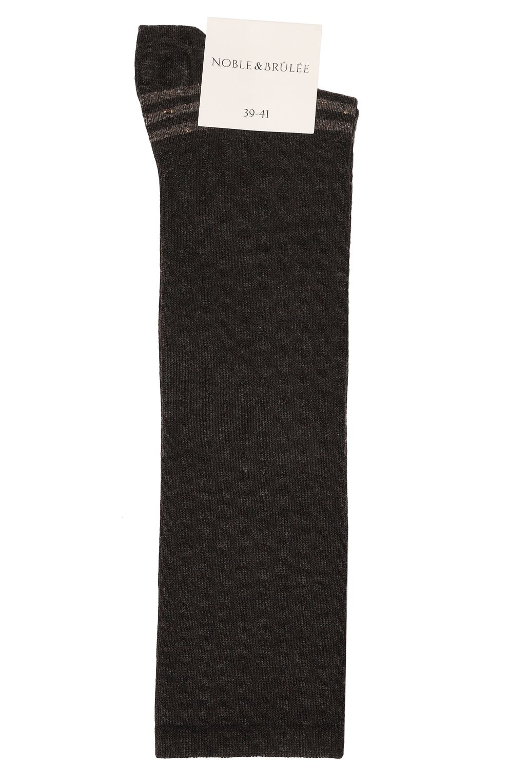 Гольфы NOBLE&BRULEE темно-коричневого цвета по цене 5500 руб., арт. NBG02/06, фото 1 Гольфы NOBLE&BRULEE, арт. NBG02/06, фото 1