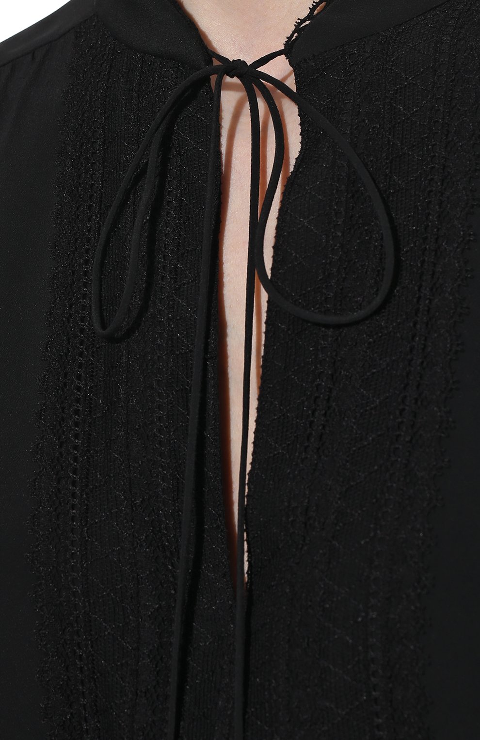 Блузка CELINE черного цвета по цене 130500 руб., арт. 2B308008D, фото 5 Блузка CELINE, арт. 2B308008D, фото 5