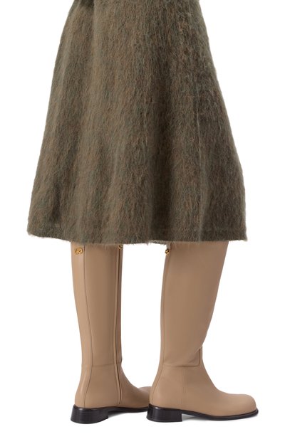 Кожаные сапоги avenue 25 SERGIO ROSSI бежевого цвета по цене 145000 руб., арт. B15630/MMVN13, фото 2 Кожаные сапоги avenue 25 SERGIO ROSSI, арт. B15630/MMVN13, фото 2