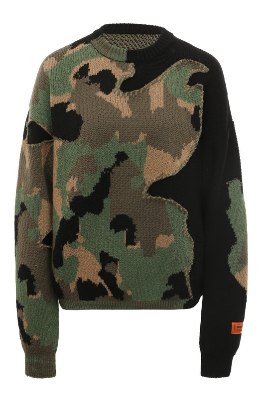 

Свитер из хлопка и шерсти Heron Preston, Хаки