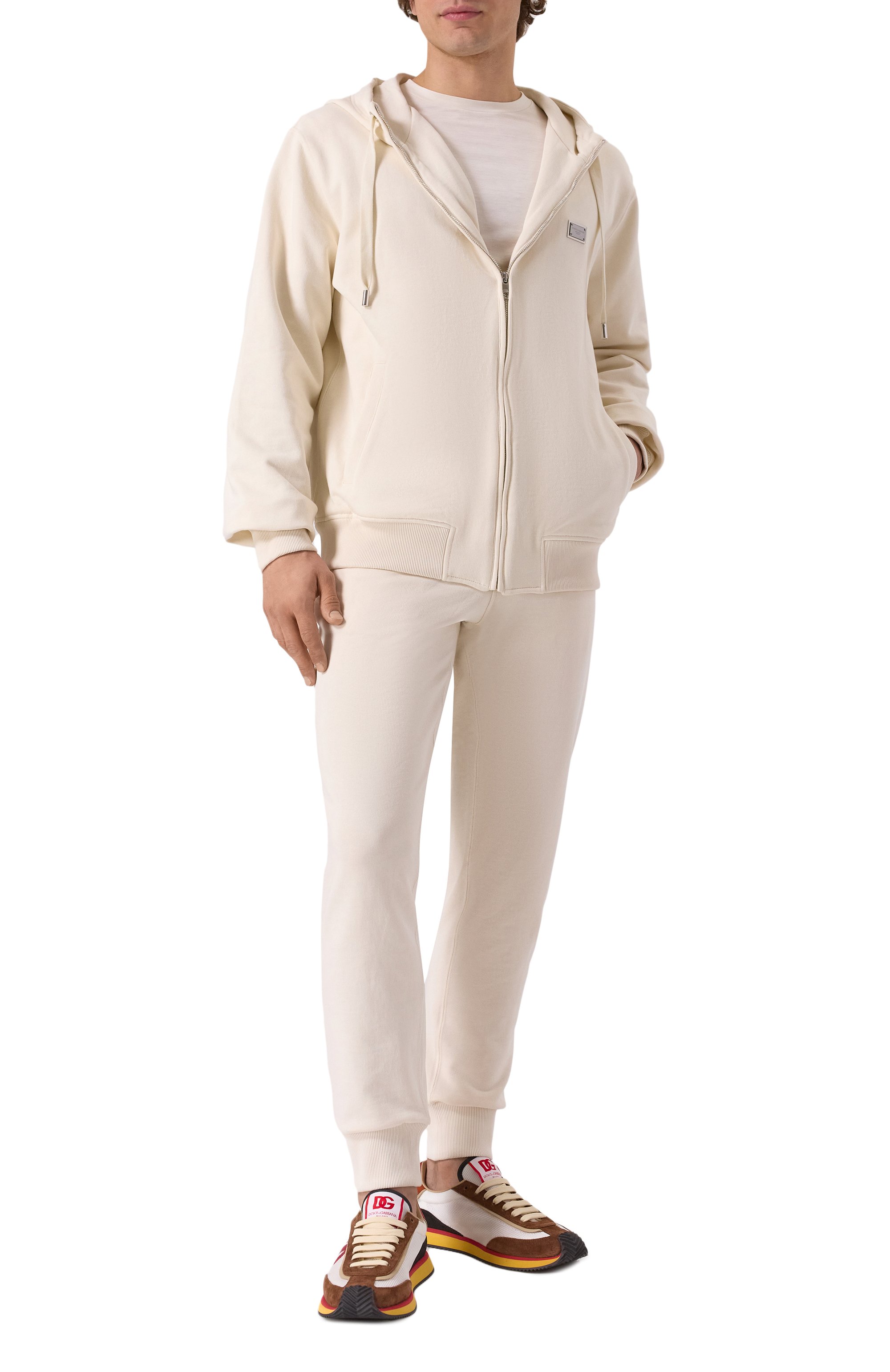 Хлопковые джоггеры DOLCE & GABBANA, арт. GP07TT/G7N7B, фото 2