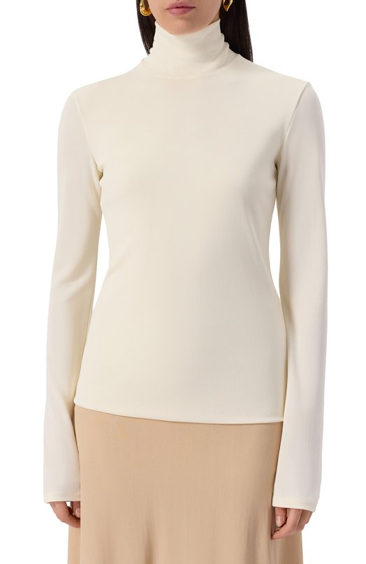 Водолазка из вискозы Jil Sander J04NH0001/J65016 Кремовый  J04NH0001/J65016 Фото 3