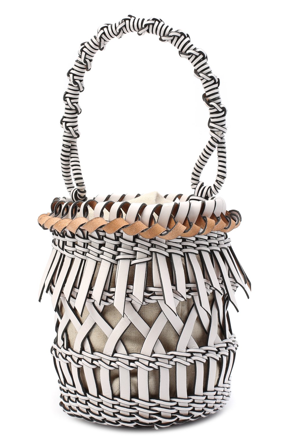 Сумка bucket fringes LOEWE белого цвета по цене 175500 руб., арт. 326.05AC19, фото 3 Сумка bucket fringes LOEWE, арт. 326.05AC19, фото 3