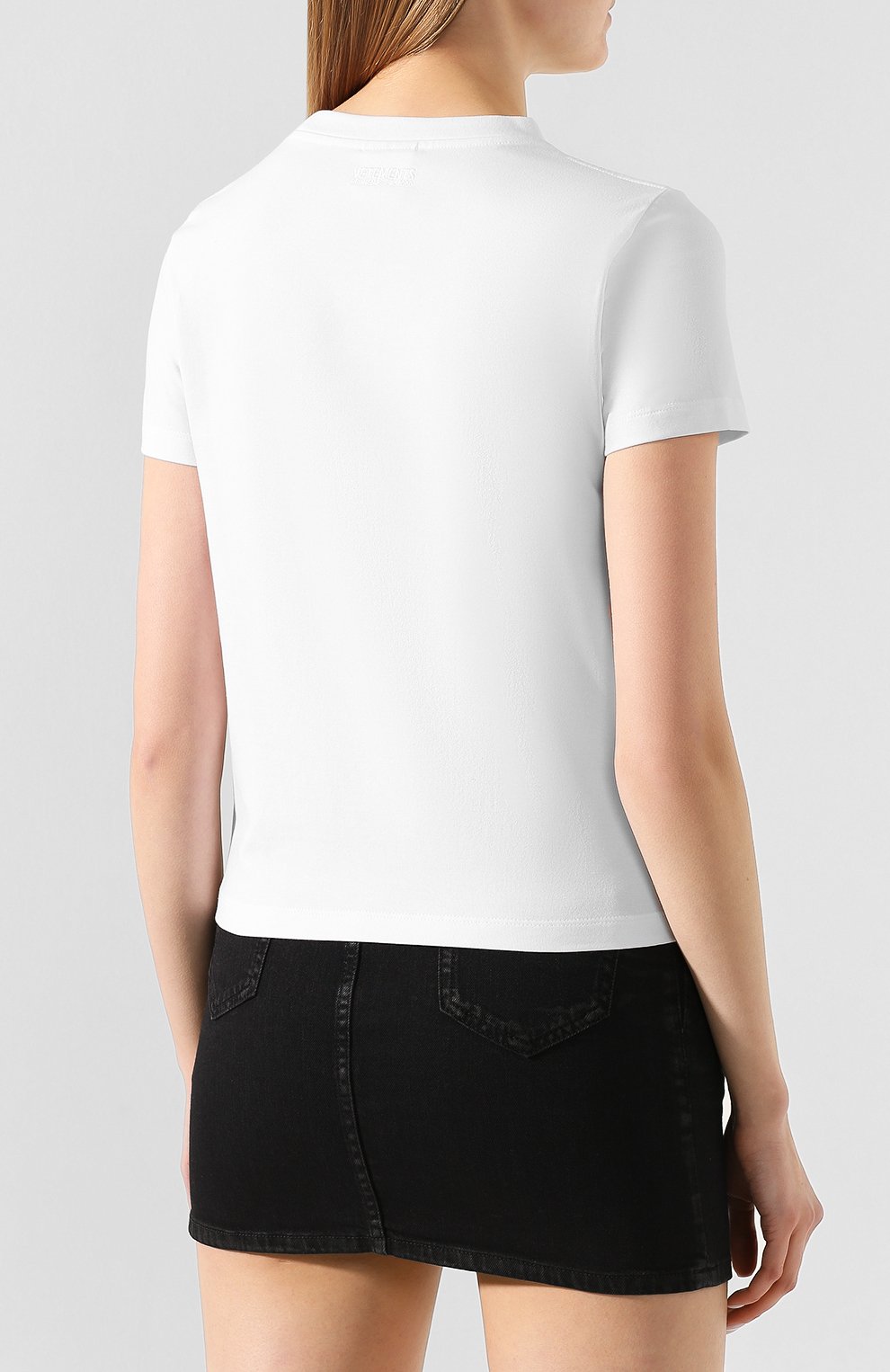 Хлопковая футболка VETEMENTS, арт. SS20TR360 1616A/W/WHITE, фото 4