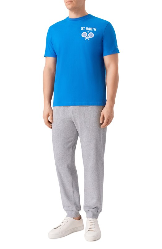 Хлопковая футболка MC2 Saint Barth ARN0001-03181I/ARN0TT Синий  ARN0001-03181I/ARN0TT Фото 2