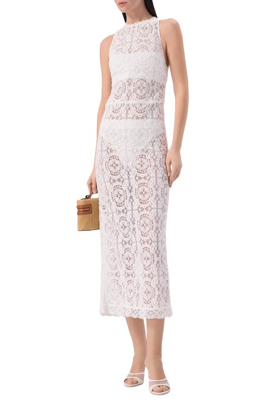 Хлопковое платье Erika Cavallini P6S011 Белый  P6S011 Фото 2