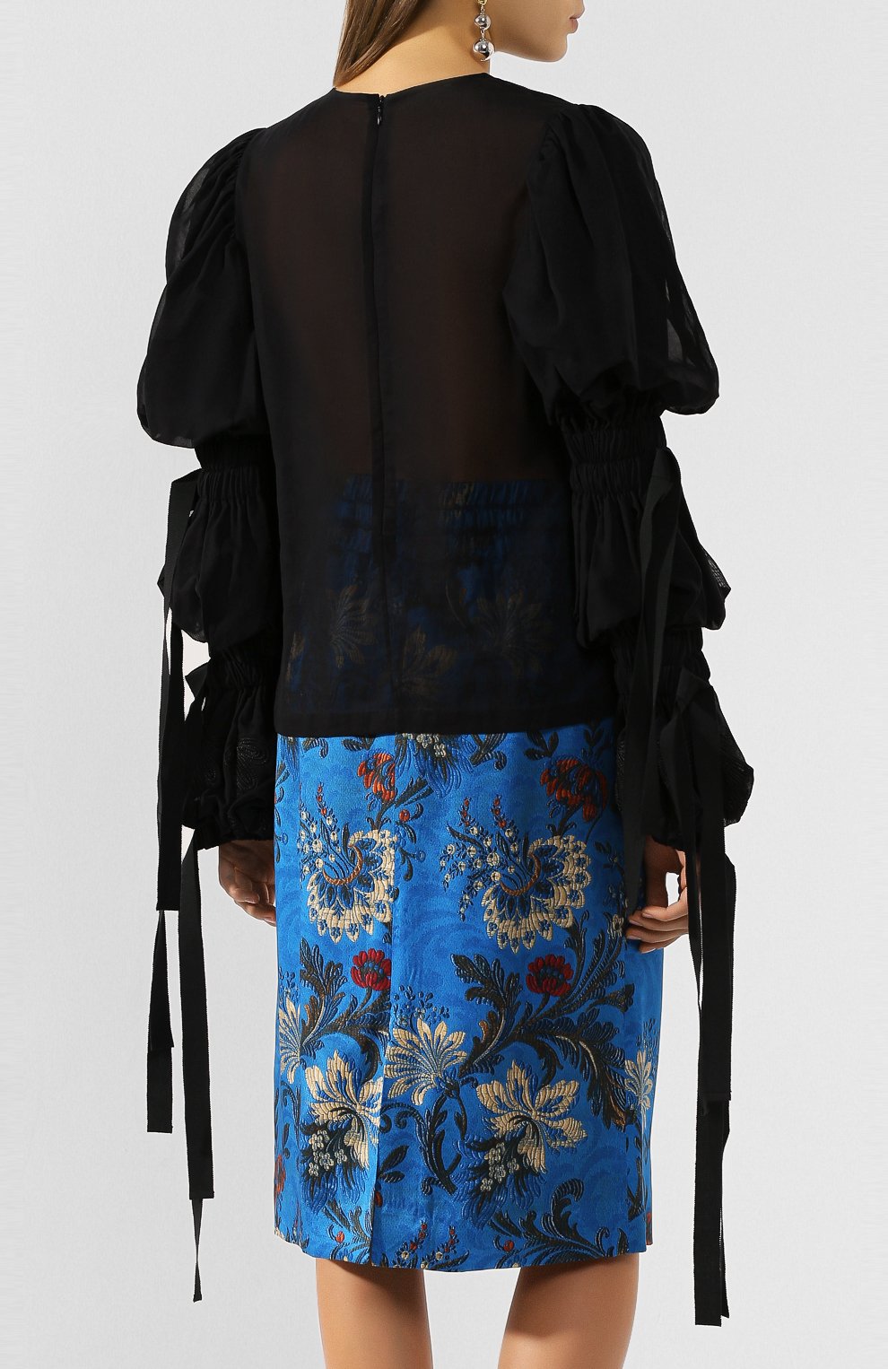 Хлопковая блузка DRIES VAN NOTEN, арт. 201-18607-9108, фото 4