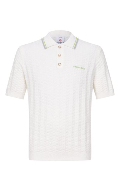 Мужская хлопковое поло CASABLANCA, арт. M-SP26-KW-1214-01