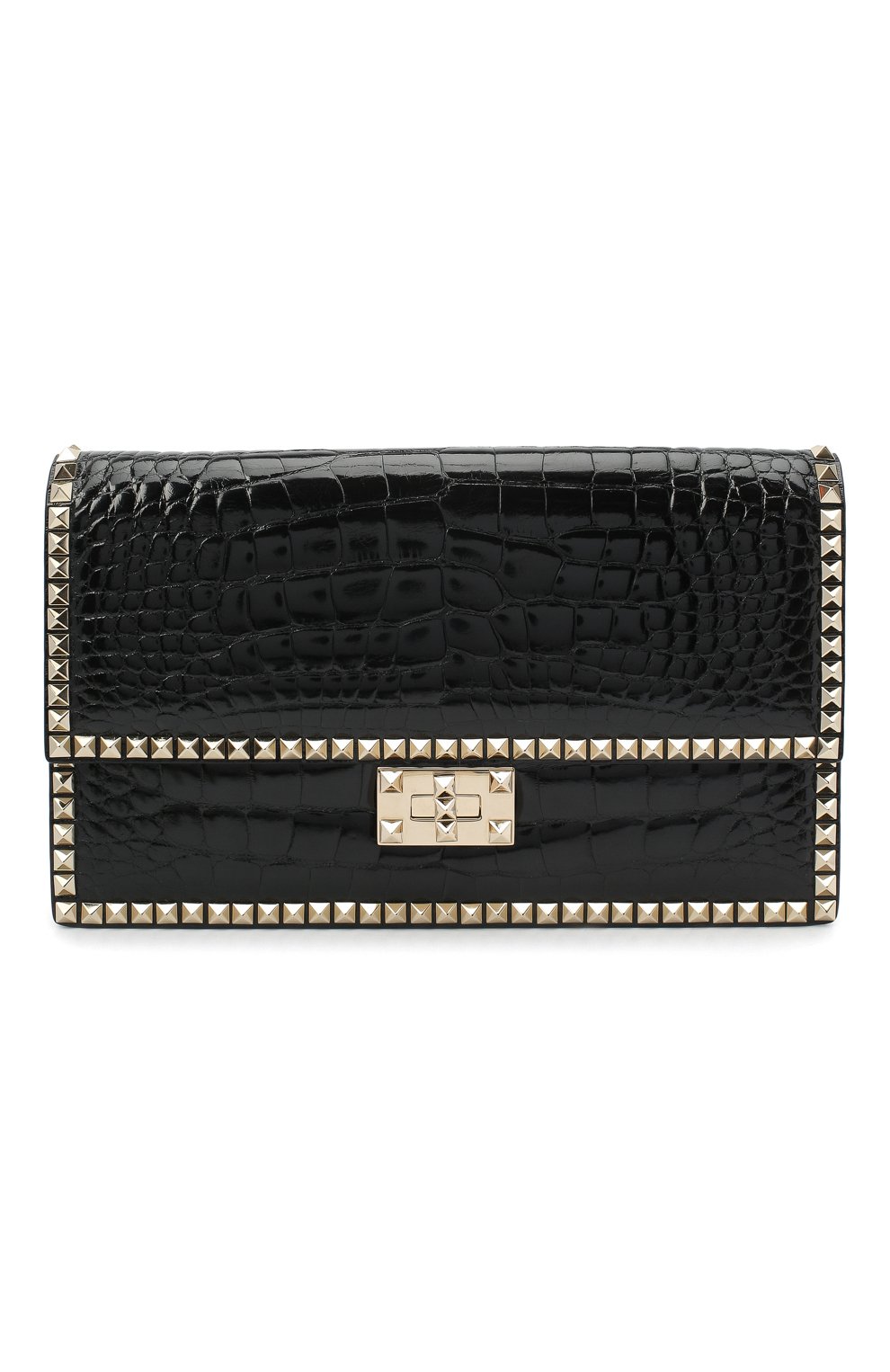 Клатч rockstud из кожи аллигатора VALENTINO, арт. RW2B0D18/C0D/AMIS, фото 1