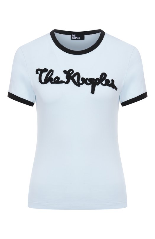 Хлопковая футболка The Kooples FTSC30012K Голубой FTSC30012K