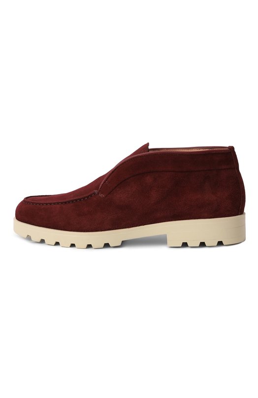 Замшевые ботинки Santoni WUYG58458TISNPYL Бордовый  WUYG58458TISNPYL Фото 4