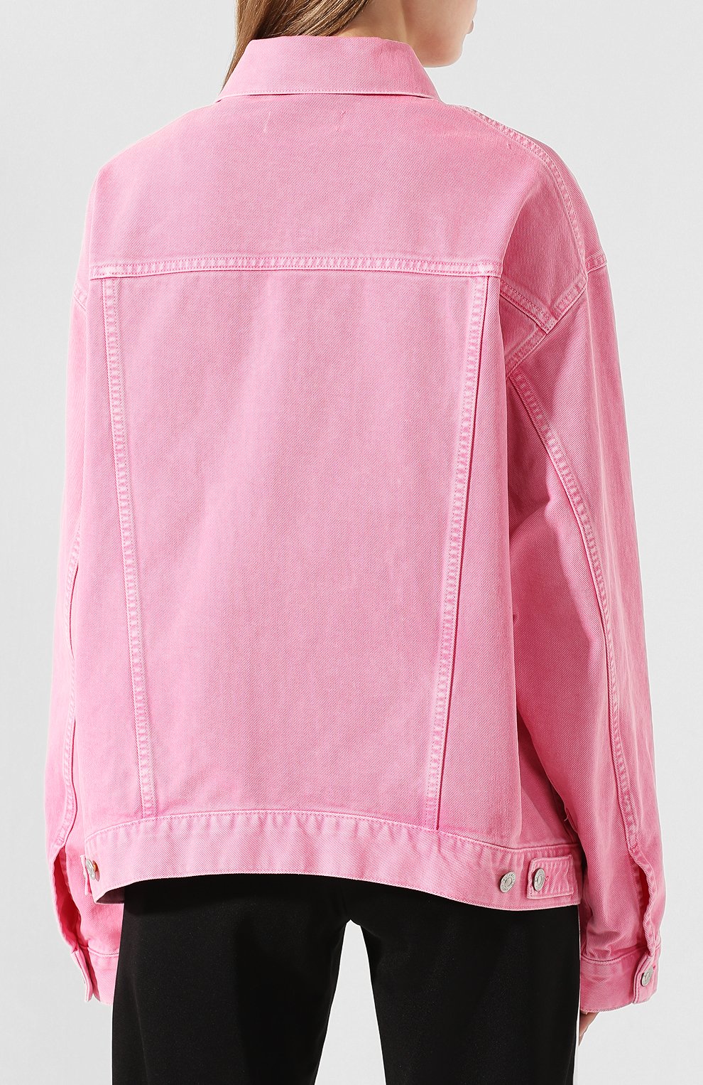 Джинсовая куртка BALENCIAGA розового цвета по цене 135000 руб., арт. 594386/TEW37, фото 4 Джинсовая куртка BALENCIAGA, арт. 594386/TEW37, фото 4