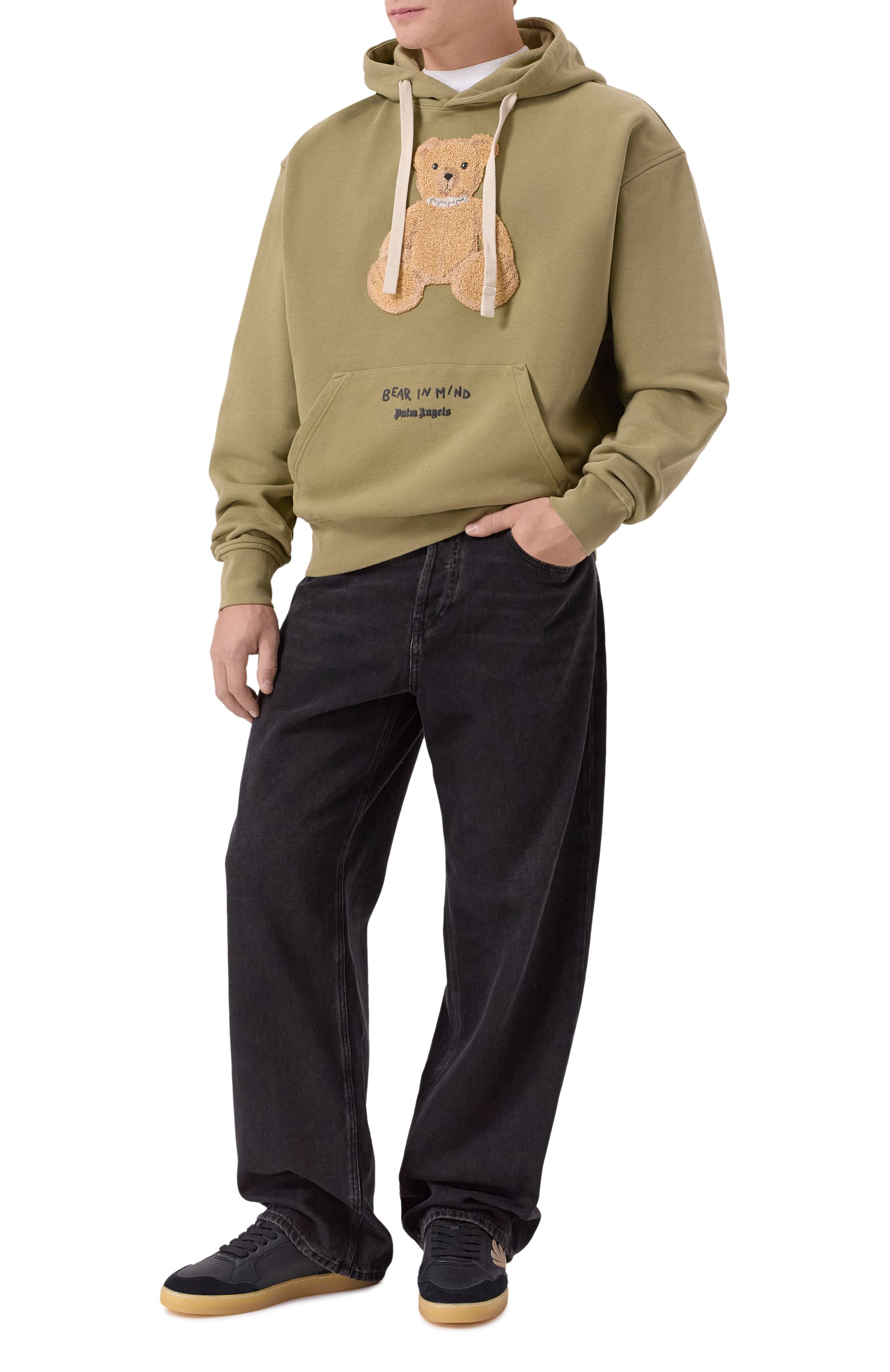 Хлопковое худи PALM ANGELS, арт. PMBB17DF25FLE004, фото 2