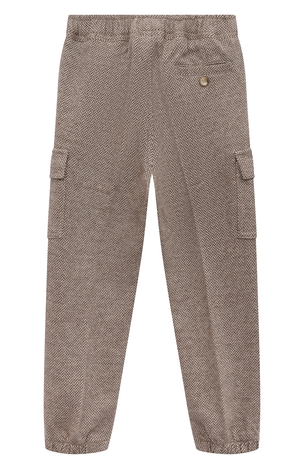 Хлопковые брюки IL GUFO бежевого цвета по цене 19300 руб., арт. A23PL393M5031/10A-14A, фото 2 Хлопковые брюки IL GUFO, арт. A23PL393M5031/10A-14A, фото 2