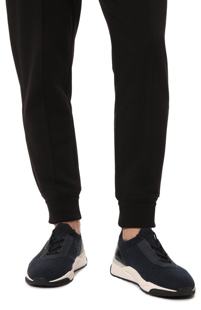 Текстильные кроссовки innova SANTONI темно-синего цвета по цене 65050 руб., арт. MBI021982BINNSZ4U61, фото 3 Текстильные кроссовки innova SANTONI, арт. MBI021982BINNSZ4U61, фото 3