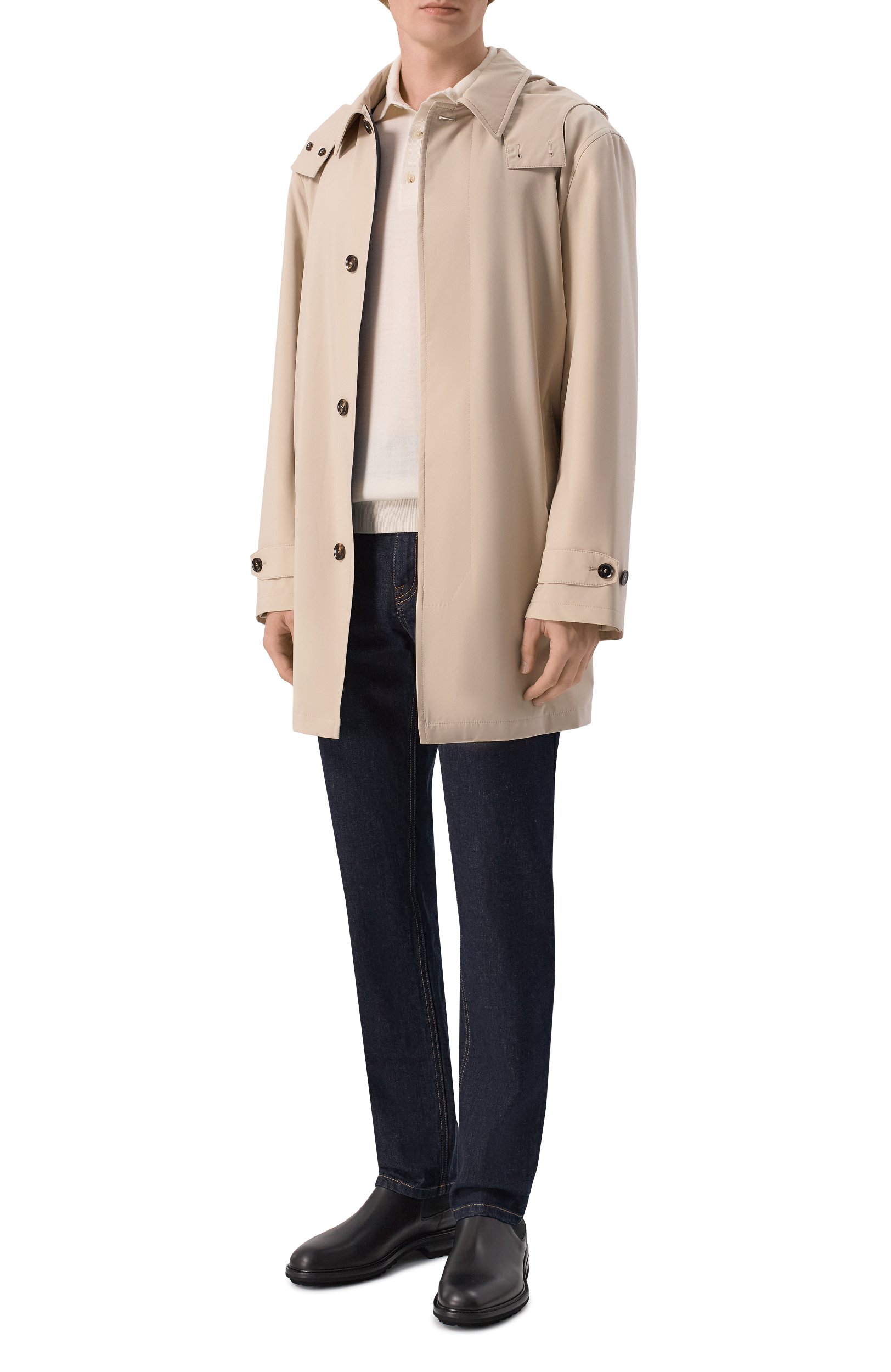 Кожаные челси KITON черного цвета по цене 158000 руб., арт. USSA463N01493, фото 2 Кожаные челси KITON, арт. USSA463N01493, фото 2