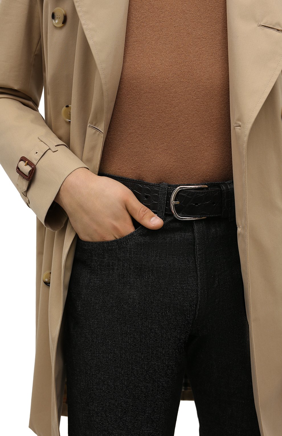 Ремень из кожи аллигатора BRIONI, арт. 0BAT0L/09718/AMIS, фото 2