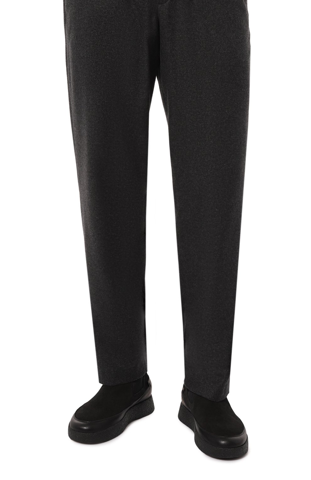 Замшевые челси VIC MATIE черного цвета по цене 48650 руб., арт. 1F8660U_E40BPBT001, фото 3 Замшевые челси VIC MATIE, арт. 1F8660U_E40BPBT001, фото 3