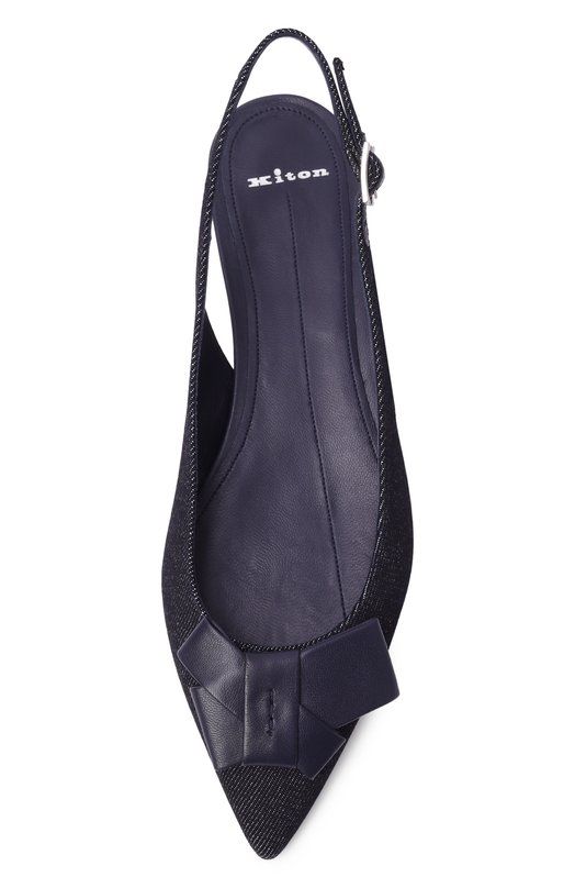 Текстильные балетки Kiton D61827K0900H02 Синий  D61827K0900H02 Фото 6