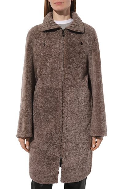 Дубленка из овчины MANZONI24, арт. 23M1230-S18CX, фото 3