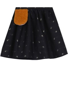 Юбка свободного кроя с принтом и декоративным карманом LEOCA, арт. 17FW/013B/2Y-6Y, фото 1