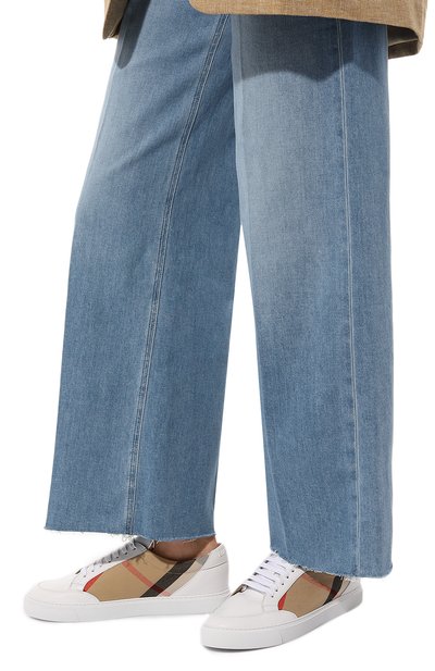 Комбинированные кеды BURBERRY, арт. 8056712, фото 3