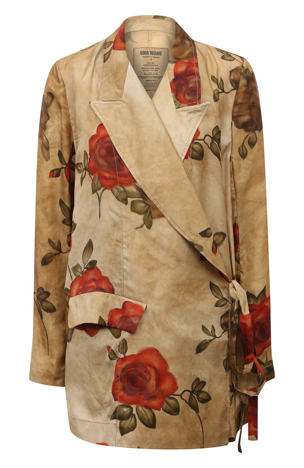 Жакет UMA WANG светло-бежевого цвета по цене 151500 руб., арт. A0 M UP6006, фото 1 Жакет UMA WANG, арт. A0 M UP6006, фото 1