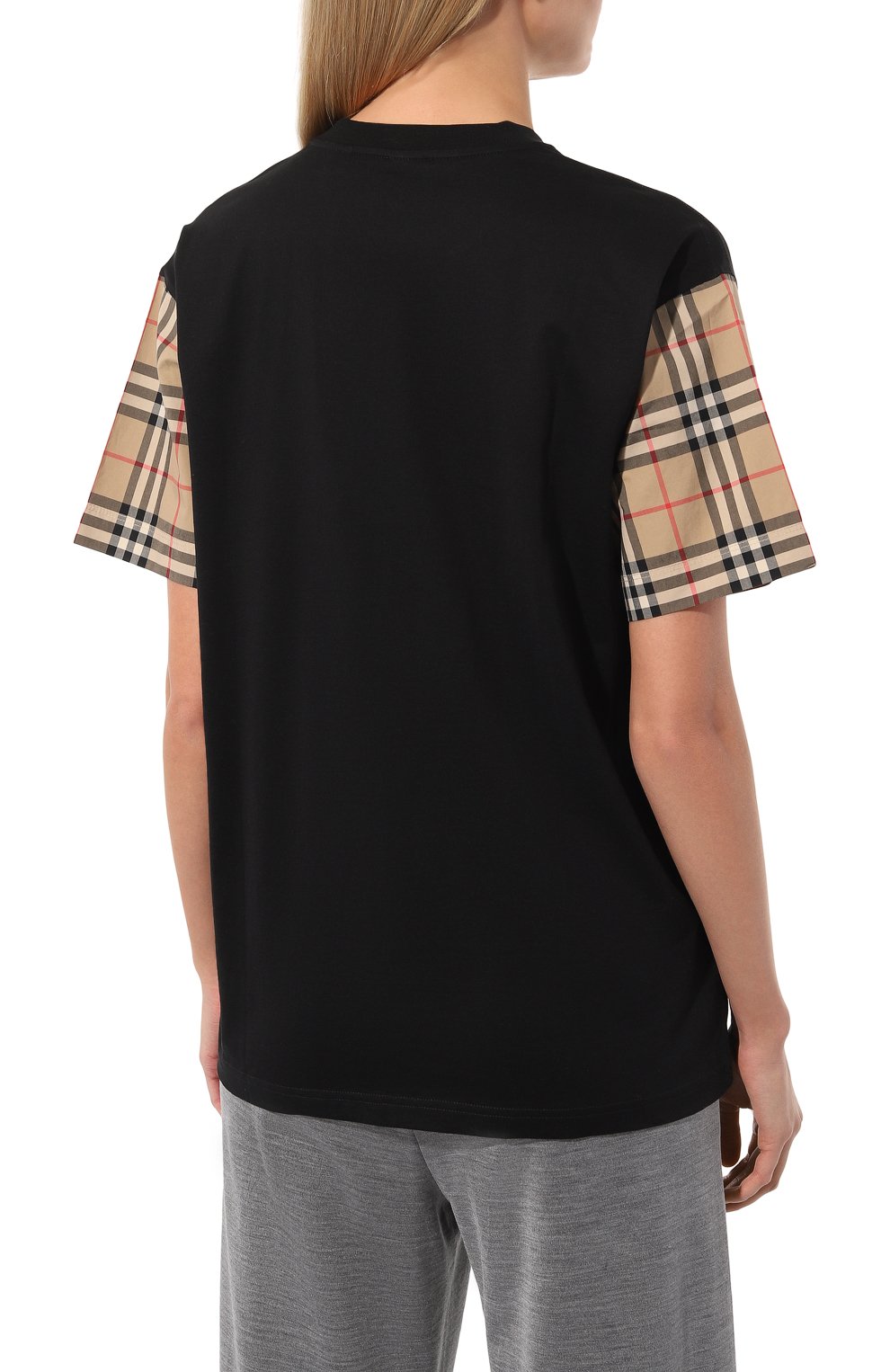 Хлопковая футболка BURBERRY, арт. 8043057, фото 4