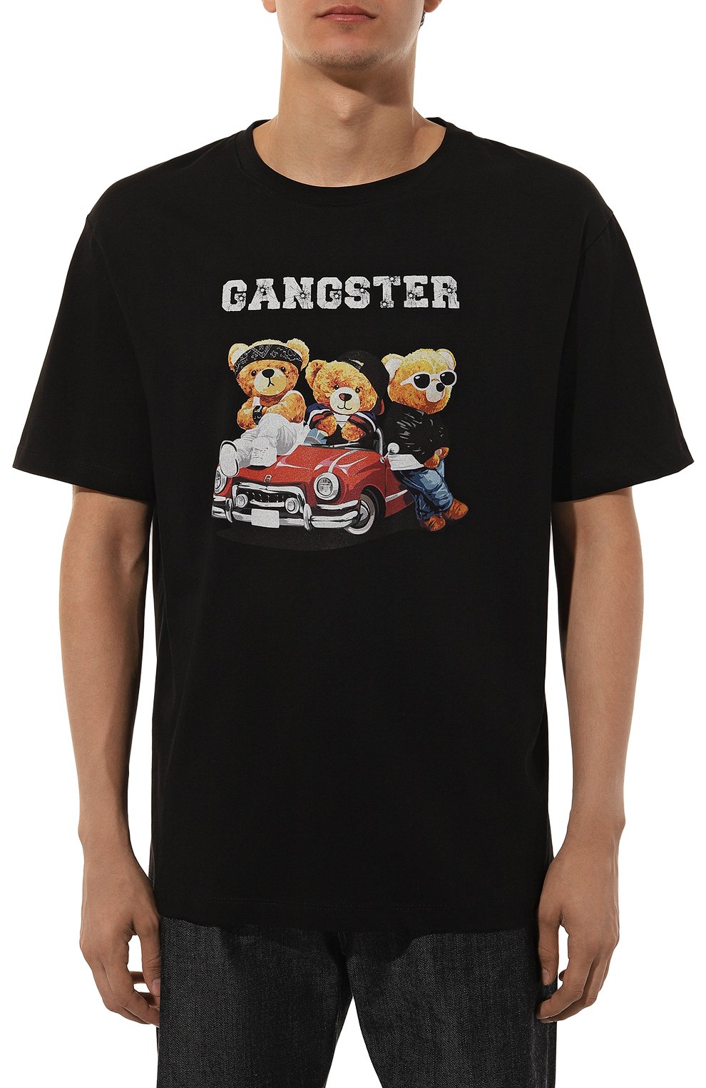 Хлопковая футболка BISIBIGLIO, арт. GANGSTER TEDDYS, фото 3