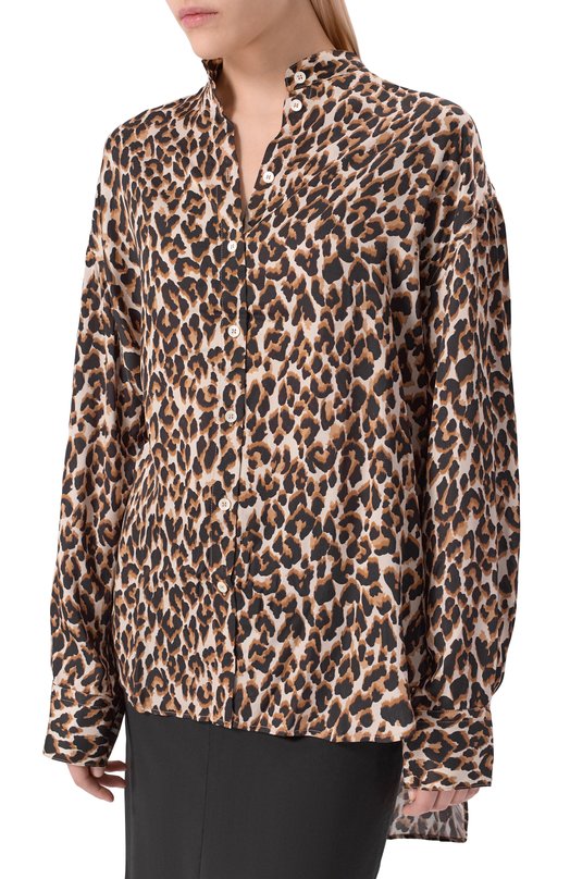 Рубашка из вискозы Noble&Brulee NB10/190523/7243 Леопардовый  NB10/190523/7243 Фото 3