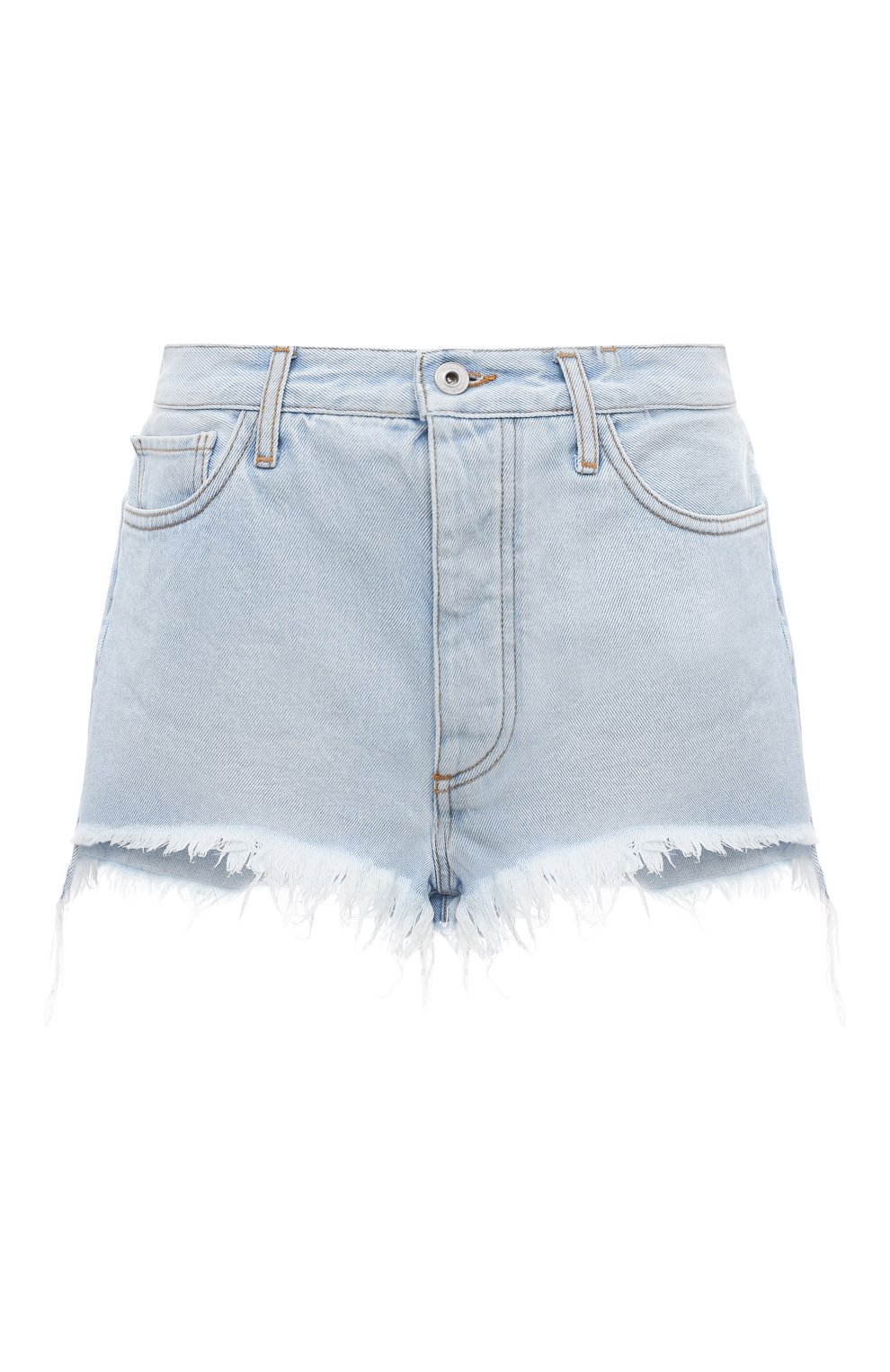 Джинсовые шорты OFF-WHITE синего цвета по цене 49950 руб., арт. OWYC012S23DEN0024000, фото 1 Джинсовые шорты OFF-WHITE, арт. OWYC012S23DEN0024000, фото 1