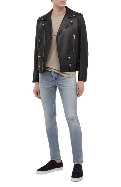 Хлопковая футболка SAINT LAURENT, арт. 648102/YBYL2, фото 2