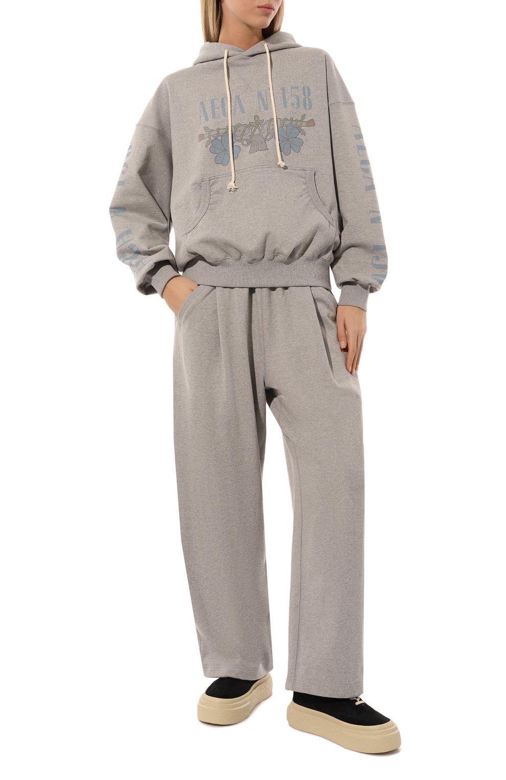 Хлопковое худи AECA WHITE, арт. FWCMFWBDTSPSO006C0, фото 2