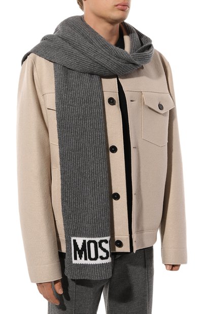 Шарф из шерсти и вискозы MOSCHINO, арт. 50184/M5541, фото 3