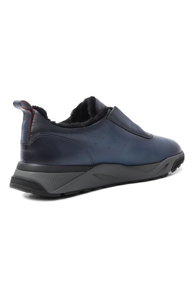 Кожаные кроссовки innova SANTONI, арт. MBIG22027ANEPG0N, фото 5