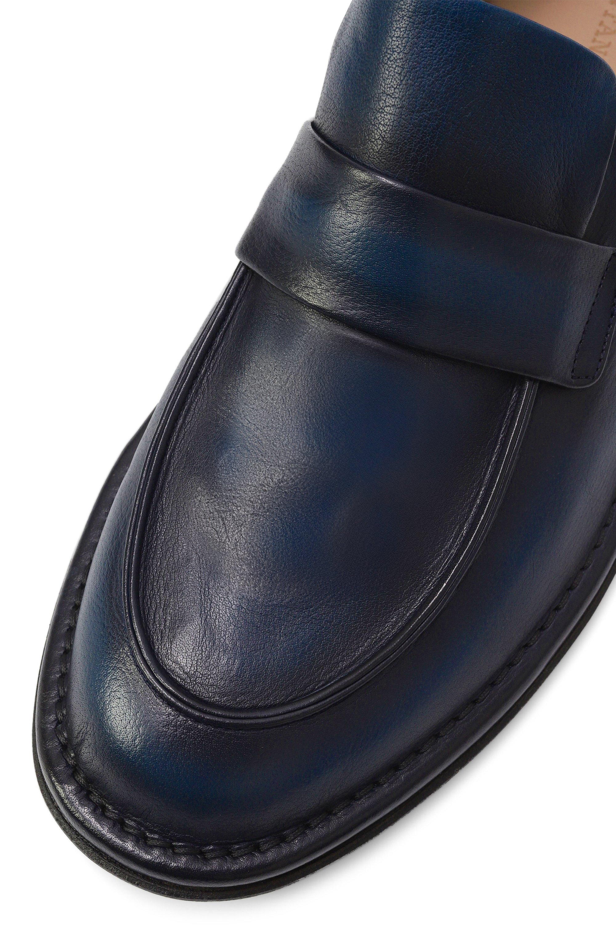 Кожаные лоферы PANTANETTI темно-синего цвета по цене 52000 руб., арт. 18532E, фото 7 Кожаные лоферы PANTANETTI, арт. 18532E, фото 7