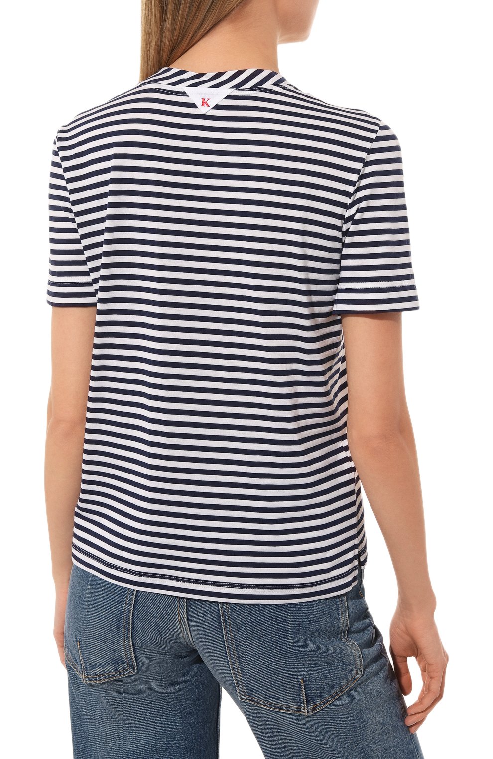 Футболка из хлопка и шелка KITON, арт. D53450K0983B, фото 4