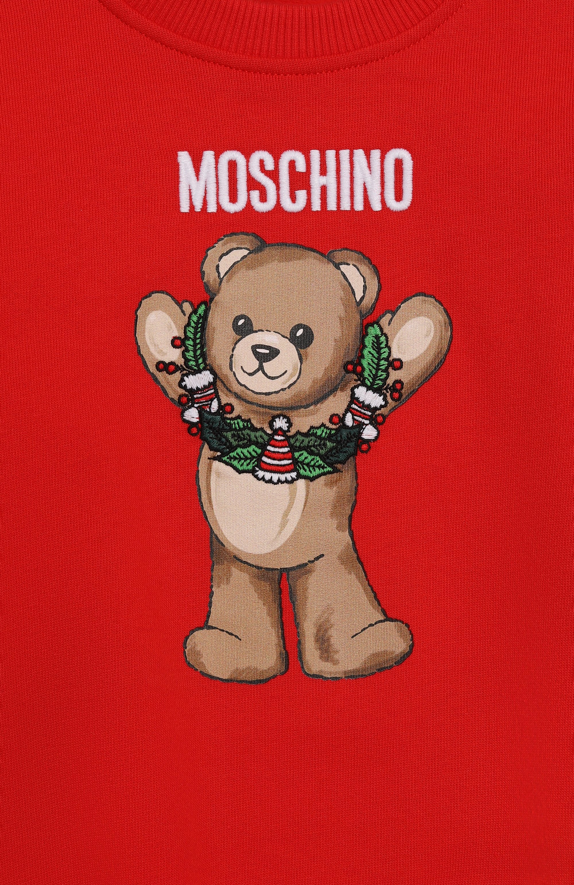 Хлопковый свитшот MOSCHINO, арт. HQF08V/LCA14/4-8, фото 3