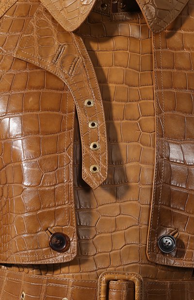 Тренч из кожи аллигатора BURBERRY, арт. 4560871, фото 5