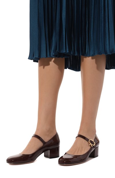 Лакированные туфли mary ribbon 45 GIANVITO ROSSI, арт. G22101.45RIC.VERB0UR, фото 3