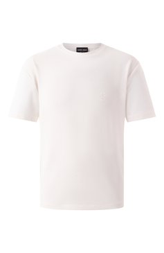 Мужская футболка GIORGIO ARMANI белого цвета, арт. GM001691/TE10045 | Фото 1 (Материал сплава: Проставлено; Драгоценные камни: Проставлено; Длина (для топов): Стандартные; Рукава: Короткие; Принт: Без принта; Стили: Кэжуэл; Материал внешний: Синтетический материал; Мужское Кросс-КТ: Футболка-одежда; Кросс-КТ: Джерси)