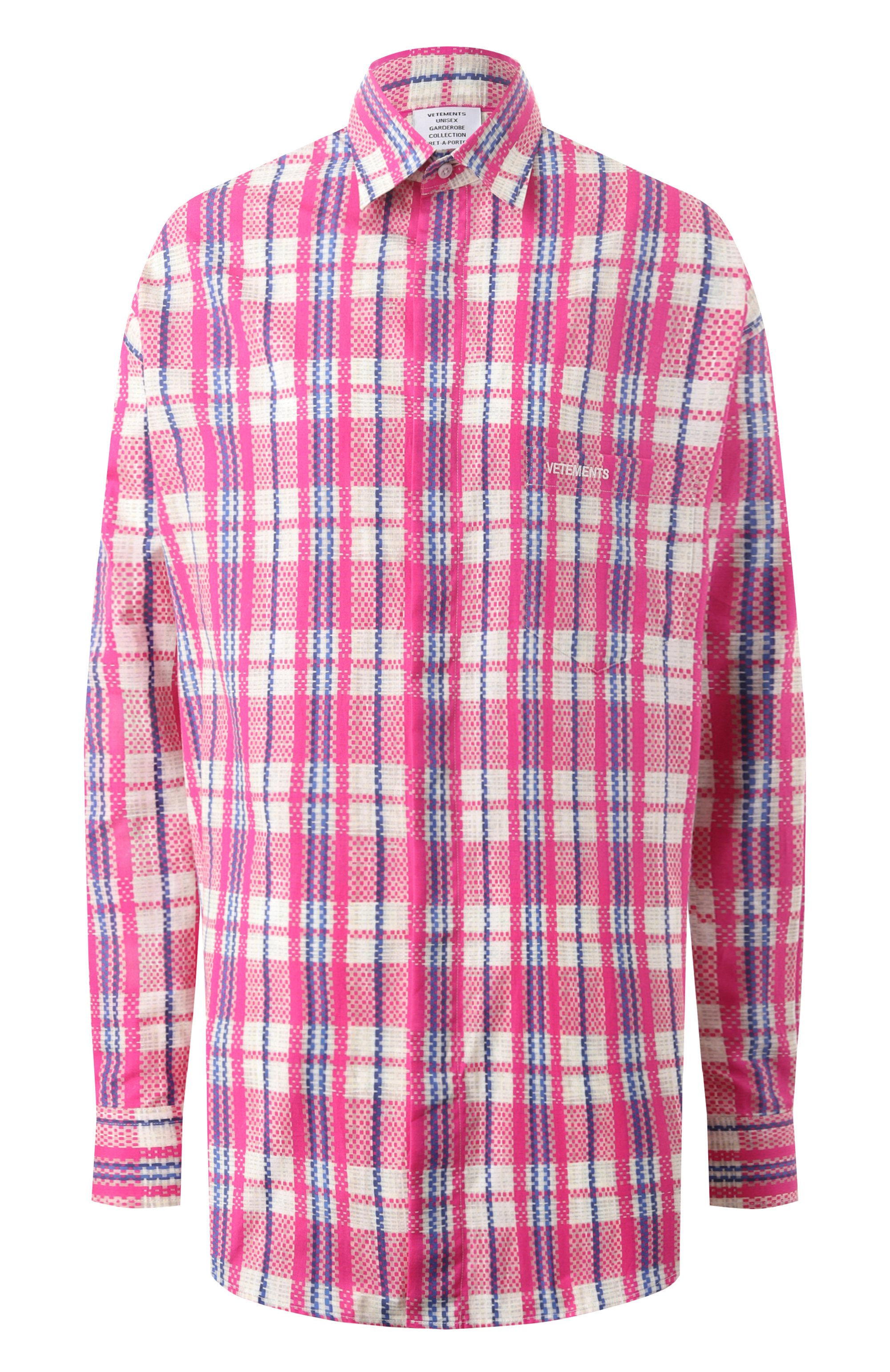 Хлопковая рубашка VETEMENTS, арт. UE54SH380H, фото 1
