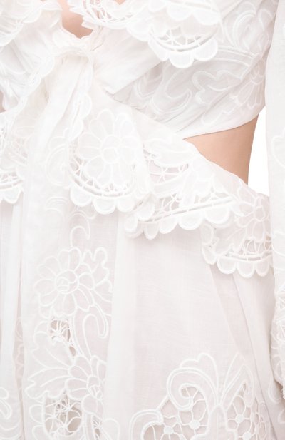 Хлопковое платье ZIMMERMANN, арт. 9340DLLU, фото 5