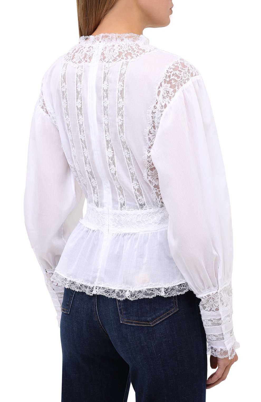 Хлопковая блузка DOLCE & GABBANA, арт. F74R7T/FU5RF, фото 4