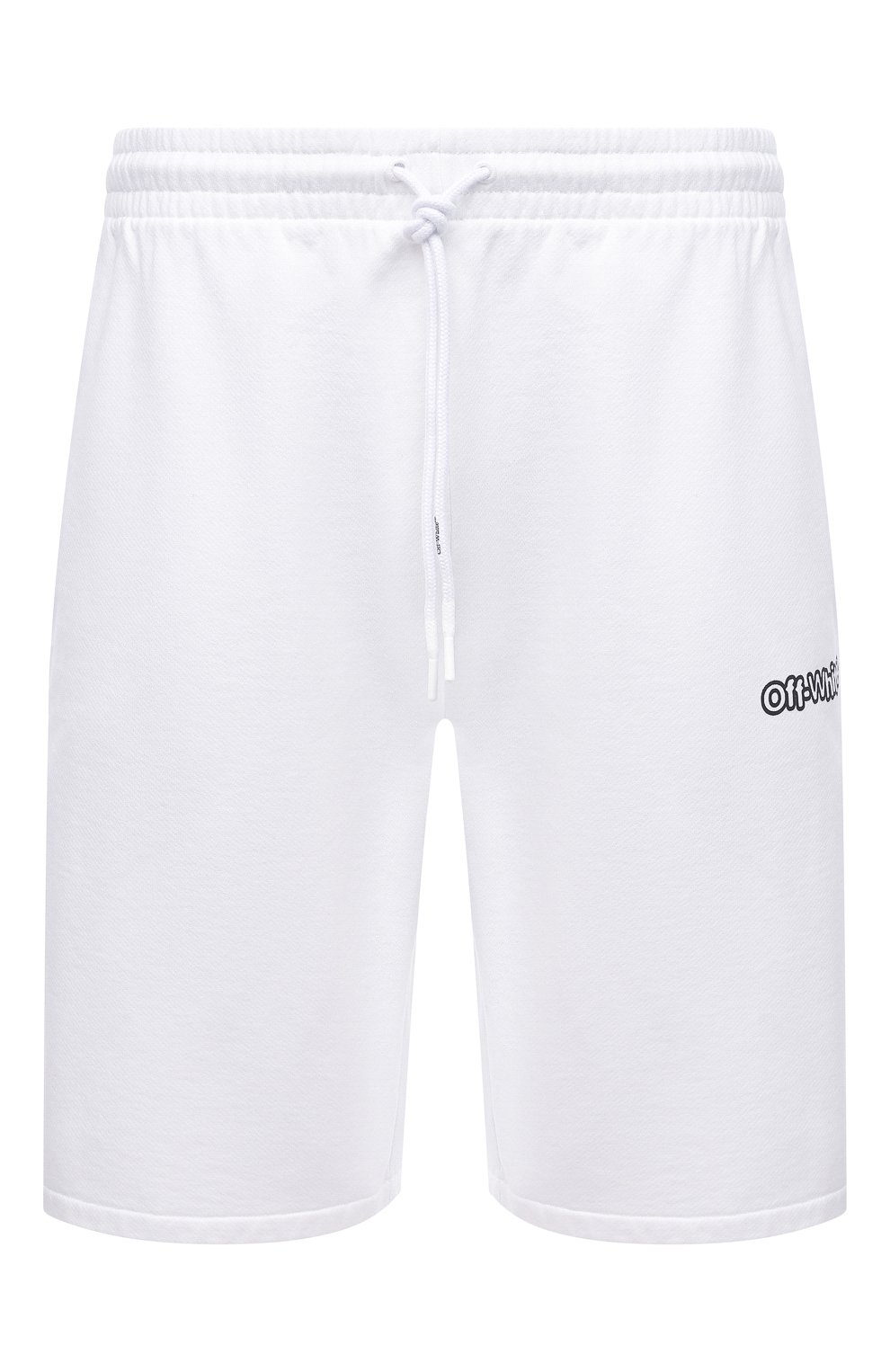 Хлопковые шорты OFF-WHITE белого цвета по цене 45400 руб., арт. 0MCI013S22FLE006, фото 1 Хлопковые шорты OFF-WHITE, арт. 0MCI013S22FLE006, фото 1