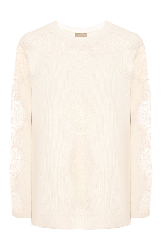 Хлопковый свитер Elie Saab T0154 Белый T0154