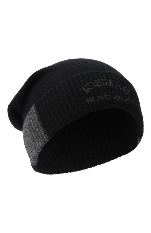 Шапка из шерсти и кашемира Iceberg 3043/9003 Чёрный 3043/9003