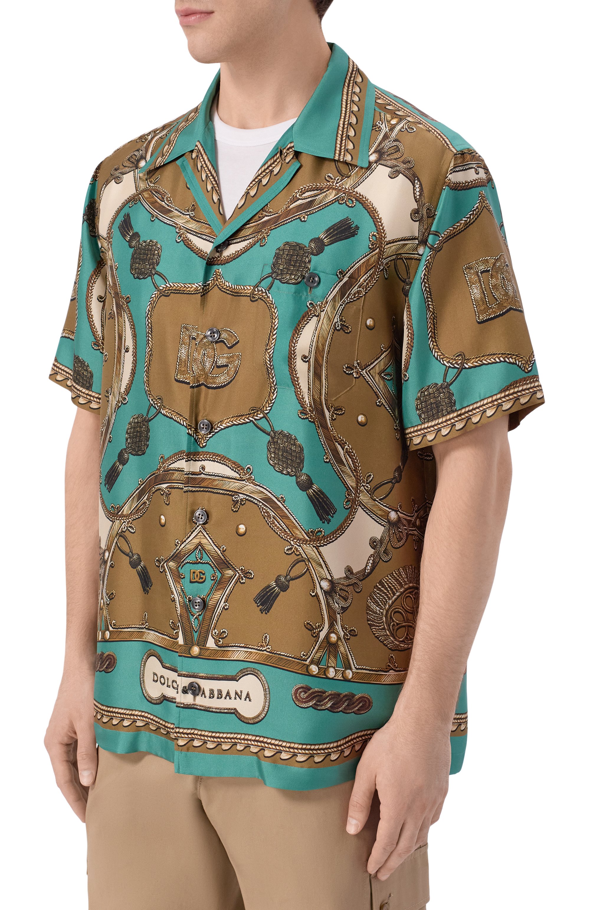 Шелковая рубашка DOLCE & GABBANA, арт. G5JH9T/HI12C, фото 3