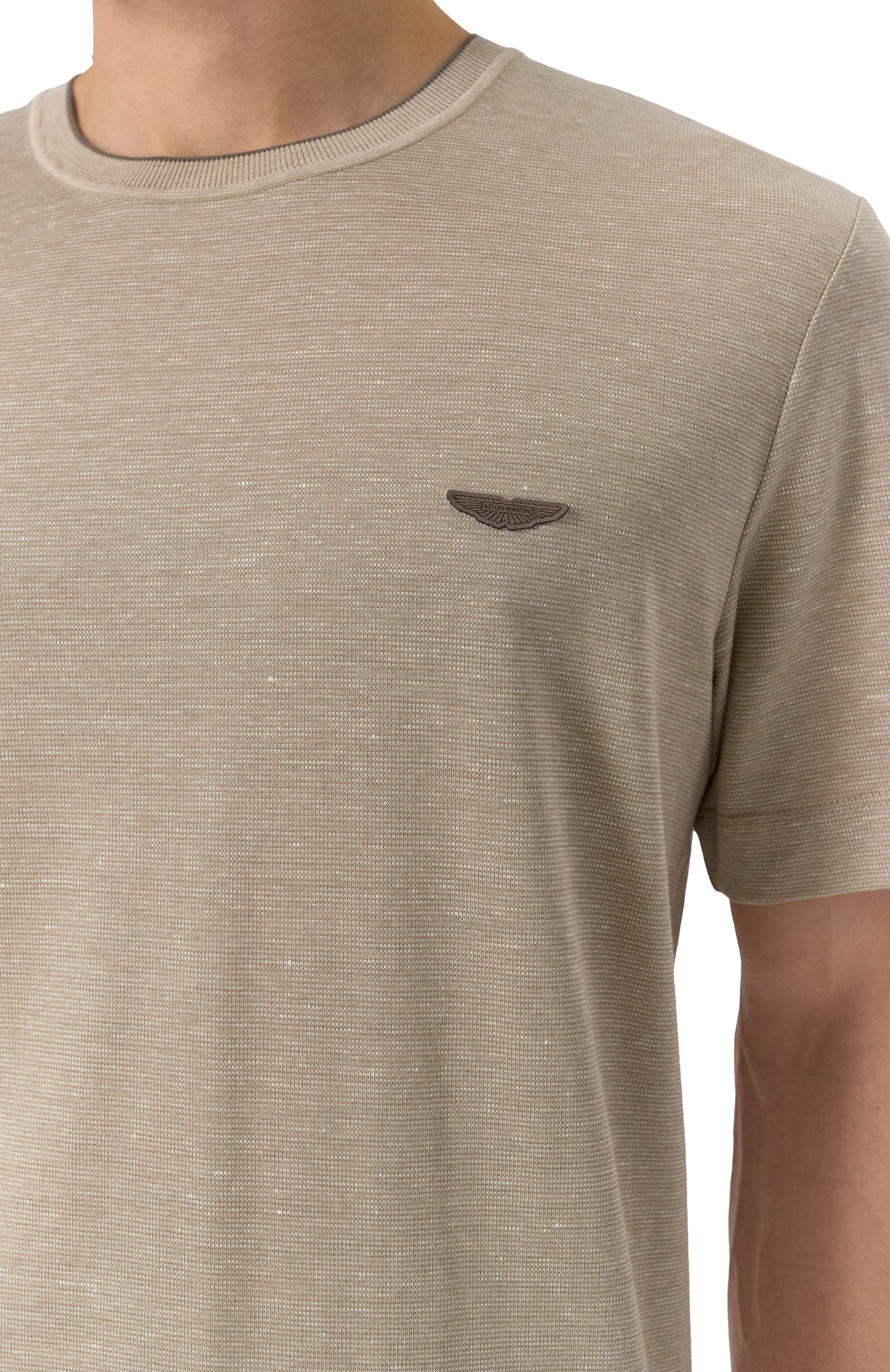 Футболка из хлопка и шелка boss x aston martin BOSS CAMEL, арт. 50537874, фото 5