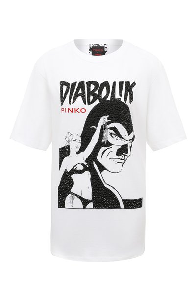Женская хлопковая футболка PINKO, арт. 1L1099-Y5SN